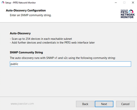 Setup Dialog: Auto-Discovery Configuration Setup Dialog: Auto-Discovery Configuration